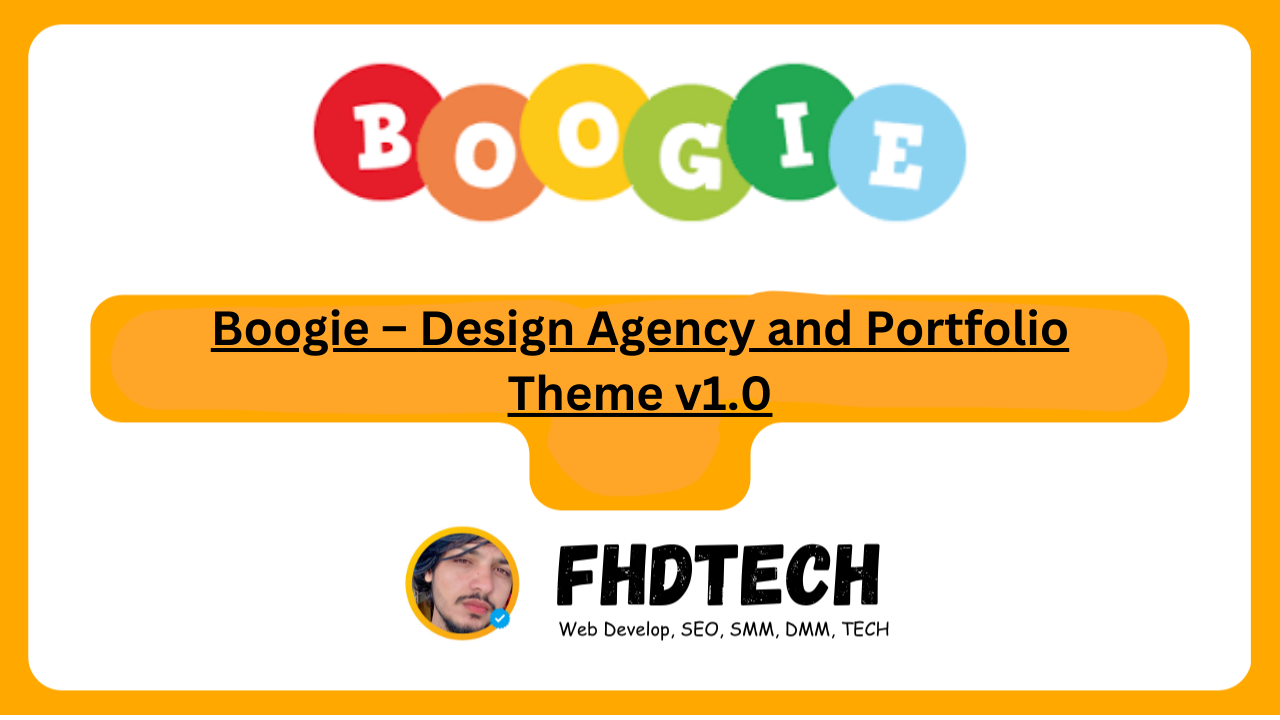 Boogie – Design Agency and Portfolio Theme v1.0